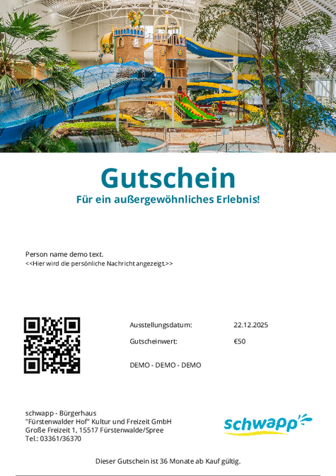 Gutschein-Design 1 auswählen